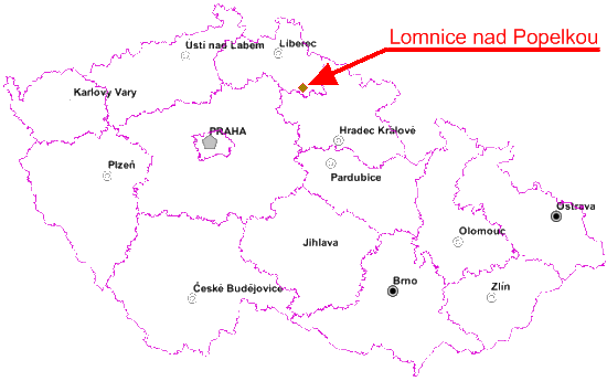 Mapa ČR